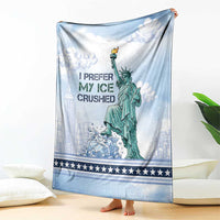 I Prefer My Ice Crushed Blanket Retro Style