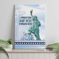 I Prefer My Ice Crushed Canvas Wall Art Retro Style