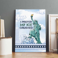 I Prefer My Ice Crushed Canvas Wall Art Retro Style