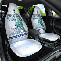 I Prefer My Ice Crushed Car Seat Cover Retro Style