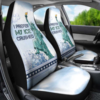 I Prefer My Ice Crushed Car Seat Cover Retro Style