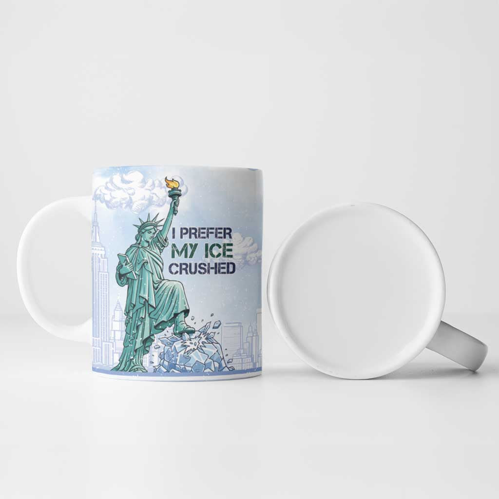 I Prefer My Ice Crushed Ceramic Mug Retro Style