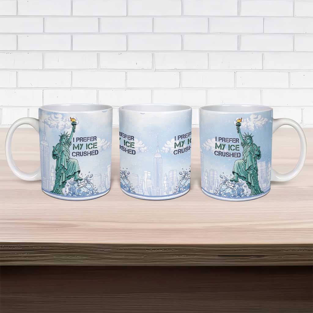 I Prefer My Ice Crushed Ceramic Mug Retro Style