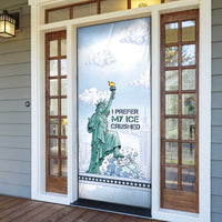 I Prefer My Ice Crushed Door Cover Retro Style