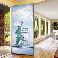 I Prefer My Ice Crushed Door Cover Retro Style