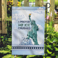 I Prefer My Ice Crushed Garden Flag Retro Style