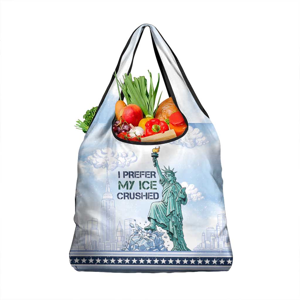 I Prefer My Ice Crushed Grocery Bag Retro Style