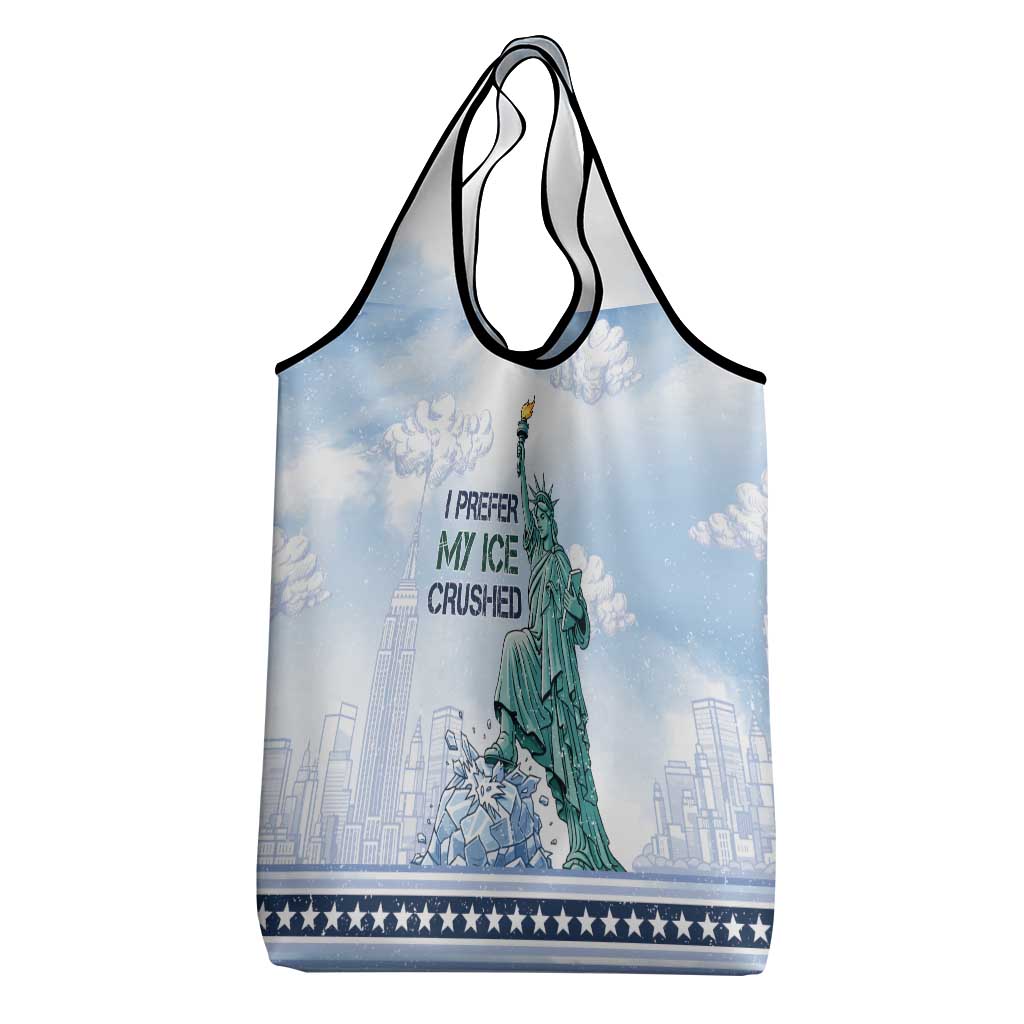 I Prefer My Ice Crushed Grocery Bag Retro Style