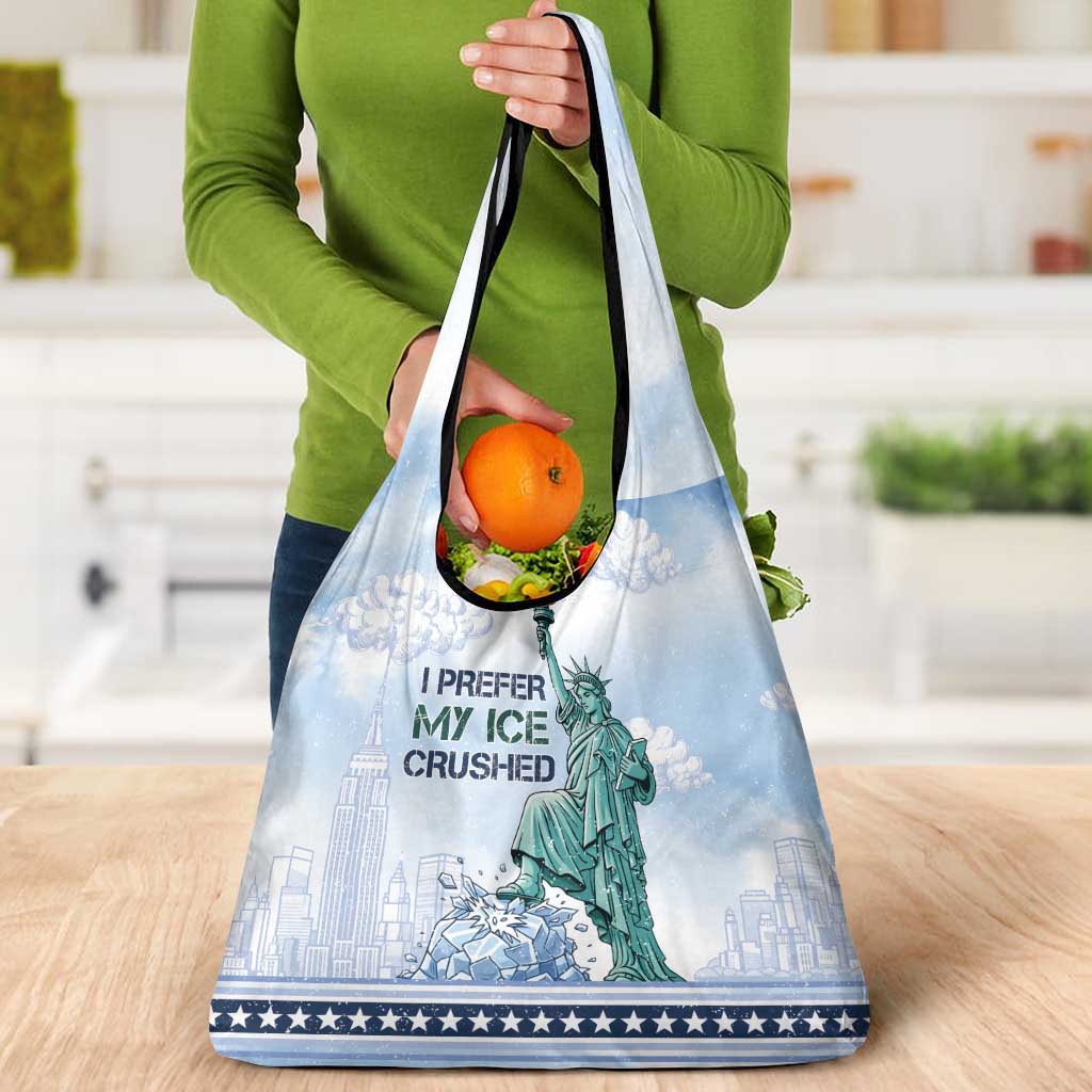 I Prefer My Ice Crushed Grocery Bag Retro Style