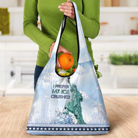 I Prefer My Ice Crushed Grocery Bag Retro Style
