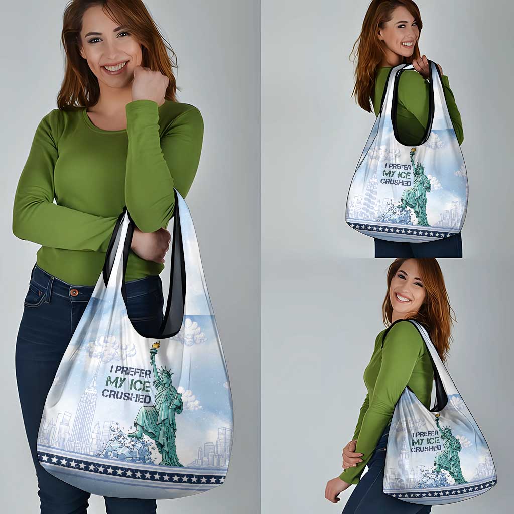 I Prefer My Ice Crushed Grocery Bag Retro Style