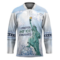I Prefer My Ice Crushed Hockey Jersey Retro Style