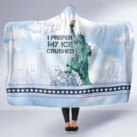 I Prefer My Ice Crushed Hooded Blanket Retro Style