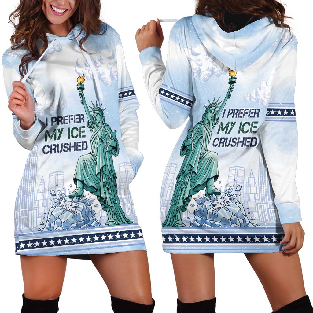 I Prefer My Ice Crushed Hoodie Dress Retro Style