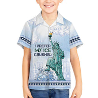 I Prefer My Ice Crushed Kid Hawaiian Shirt Retro Style