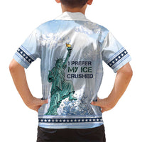 I Prefer My Ice Crushed Kid Hawaiian Shirt Retro Style