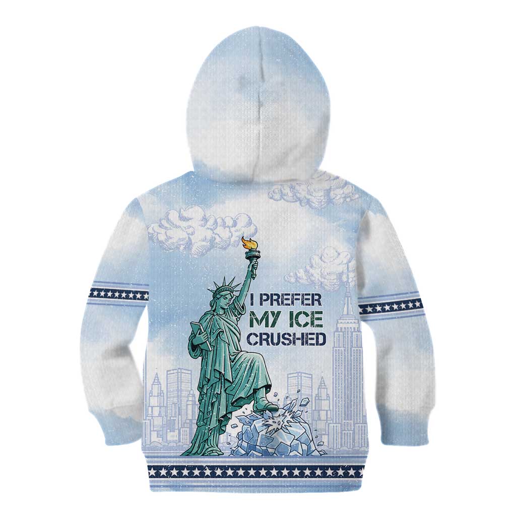 I Prefer My Ice Crushed Kid Hoodie Retro Style