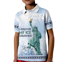 I Prefer My Ice Crushed Kid Polo Shirt Retro Style