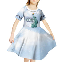 I Prefer My Ice Crushed Kid Short Sleeve Dress Retro Style
