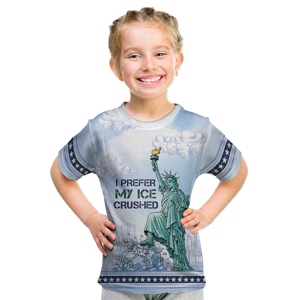 I Prefer My Ice Crushed Kid T Shirt Retro Style