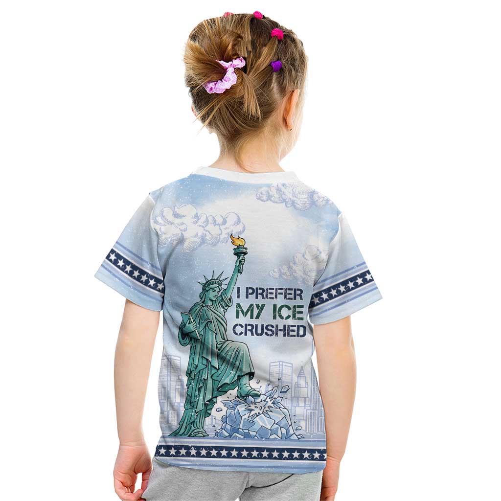 I Prefer My Ice Crushed Kid T Shirt Retro Style