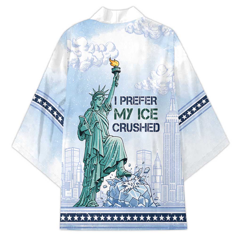 I Prefer My Ice Crushed Kimono Retro Style