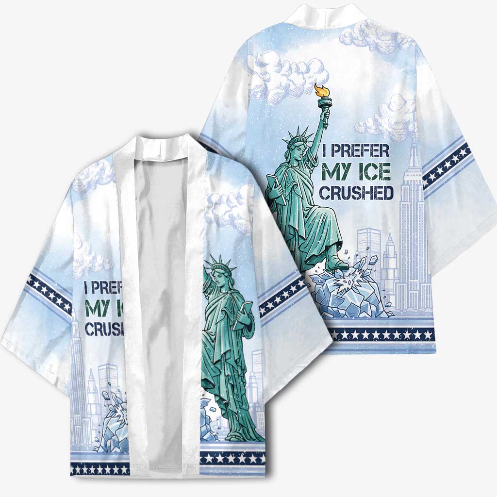 I Prefer My Ice Crushed Kimono Retro Style