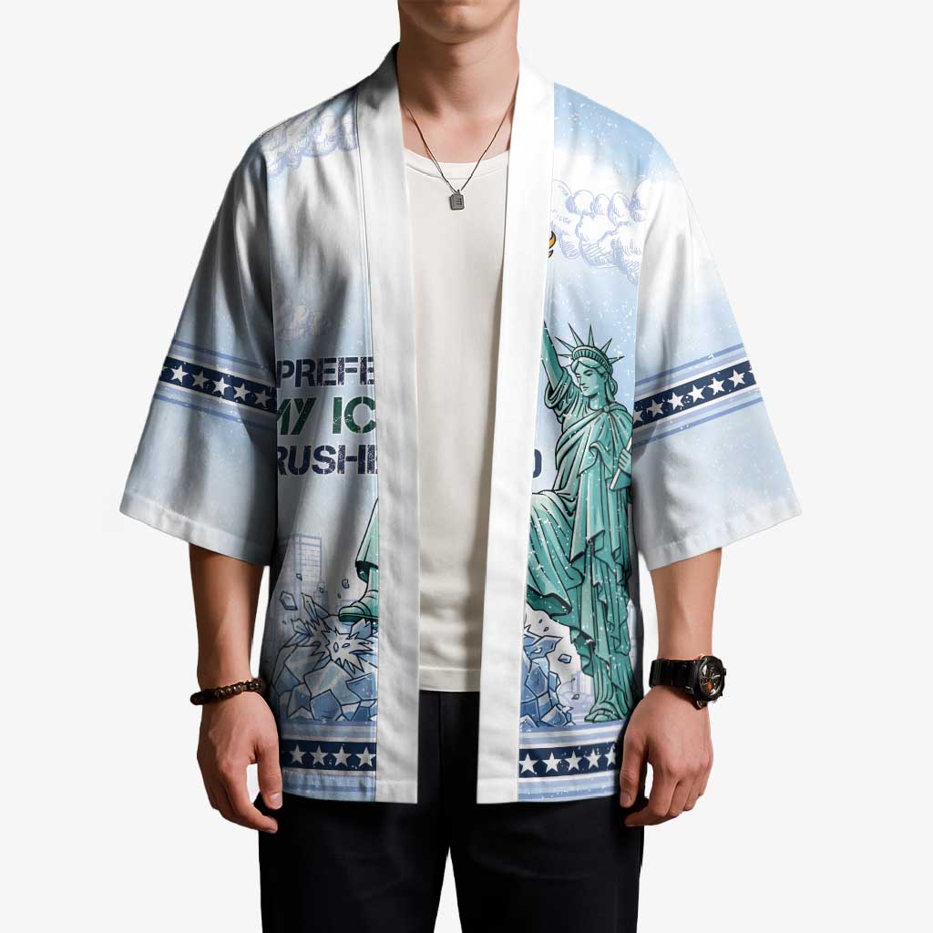 I Prefer My Ice Crushed Kimono Retro Style