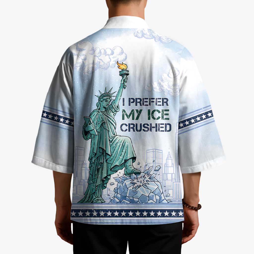 I Prefer My Ice Crushed Kimono Retro Style