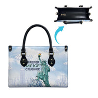 I Prefer My Ice Crushed Leather Bag Retro Style