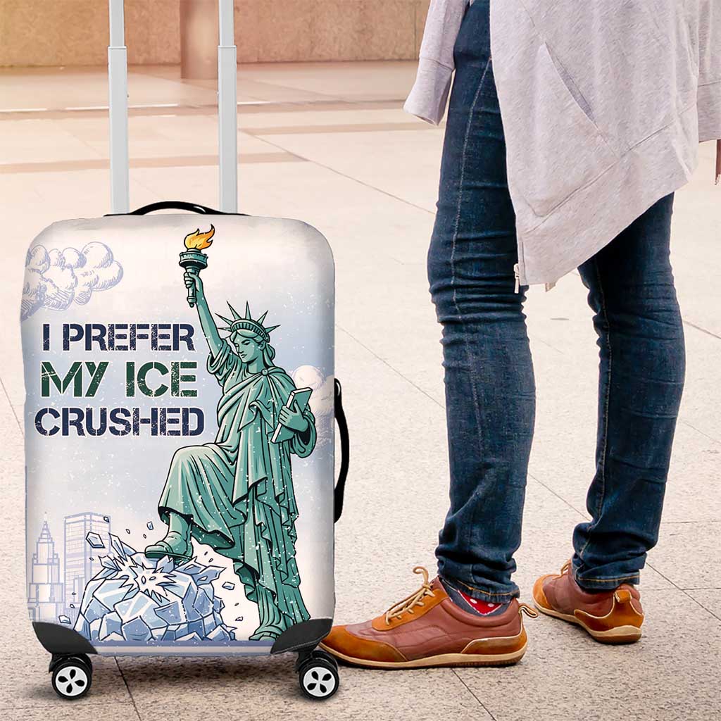I Prefer My Ice Crushed Luggage Cover Retro Style