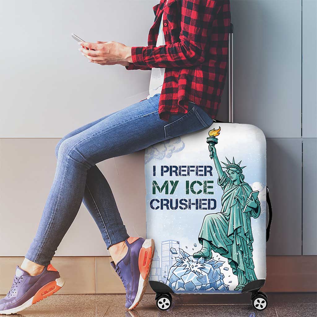 I Prefer My Ice Crushed Luggage Cover Retro Style