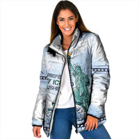 I Prefer My Ice Crushed Padded Jacket Retro Style