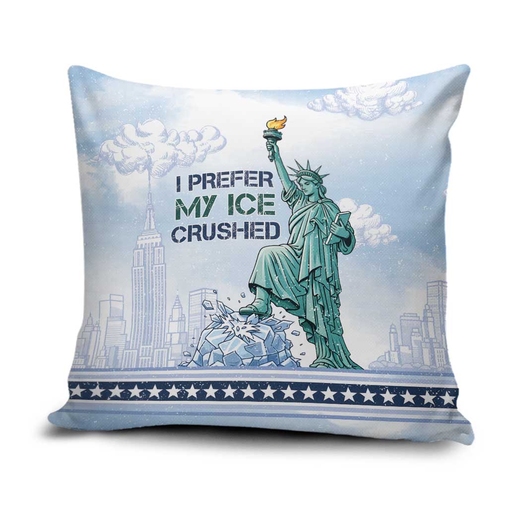 I Prefer My Ice Crushed Pillow Cover Retro Style