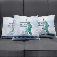 I Prefer My Ice Crushed Pillow Cover Retro Style