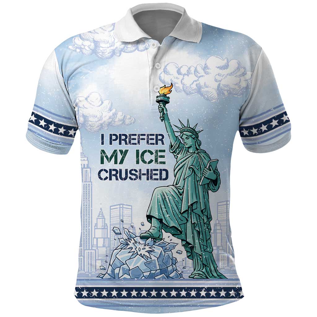I Prefer My Ice Crushed Polo Shirt Retro Style