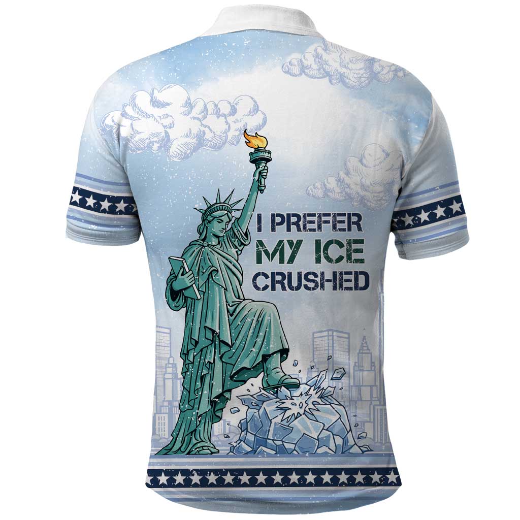 I Prefer My Ice Crushed Polo Shirt Retro Style