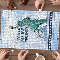 I Prefer My Ice Crushed Puzzle Retro Style
