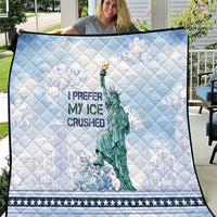 I Prefer My Ice Crushed Quilt Retro Style