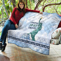 I Prefer My Ice Crushed Quilt Retro Style