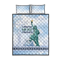 I Prefer My Ice Crushed Quilt Bed Set Retro Style