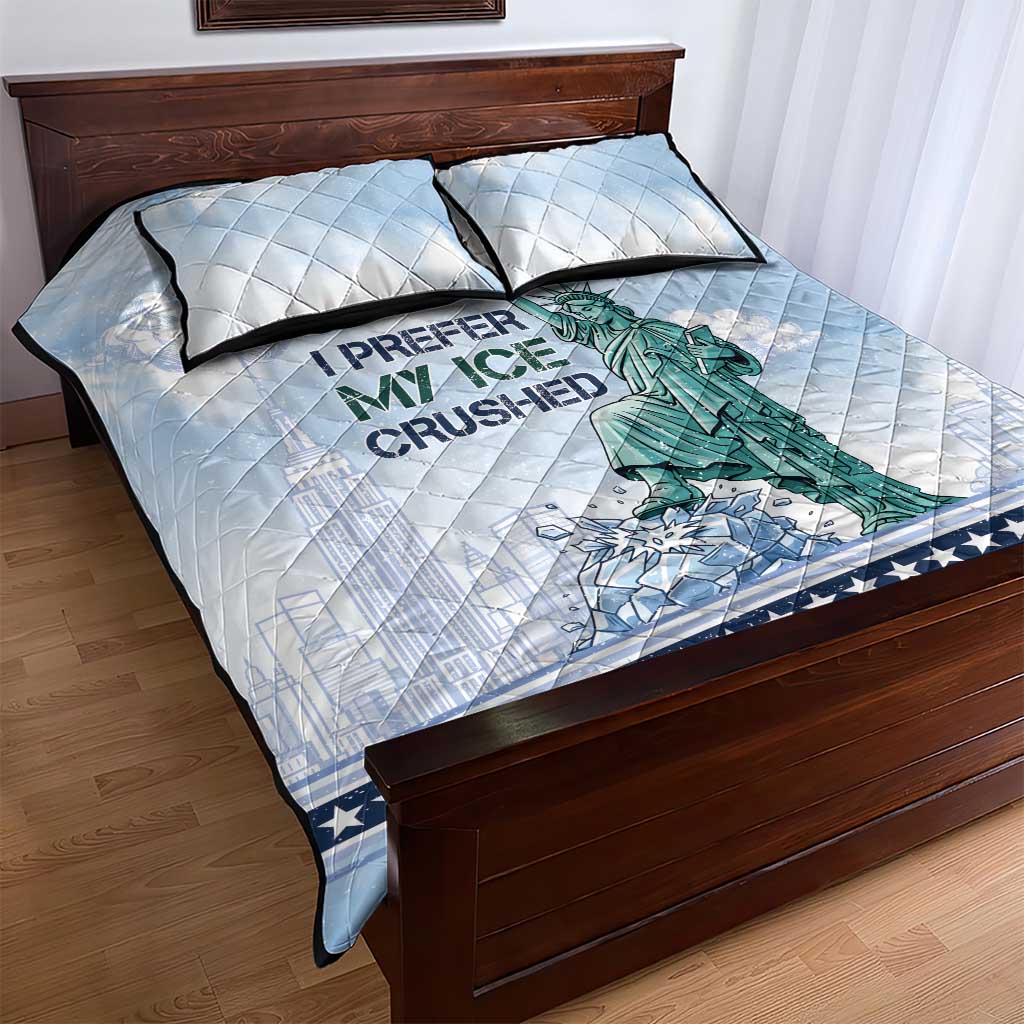 I Prefer My Ice Crushed Quilt Bed Set Retro Style