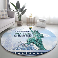 I Prefer My Ice Crushed Round Carpet Retro Style