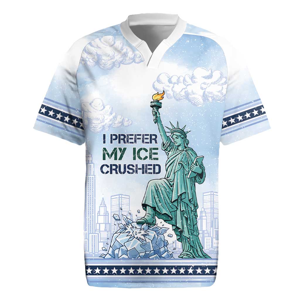 I Prefer My Ice Crushed Rugby Jersey Retro Style