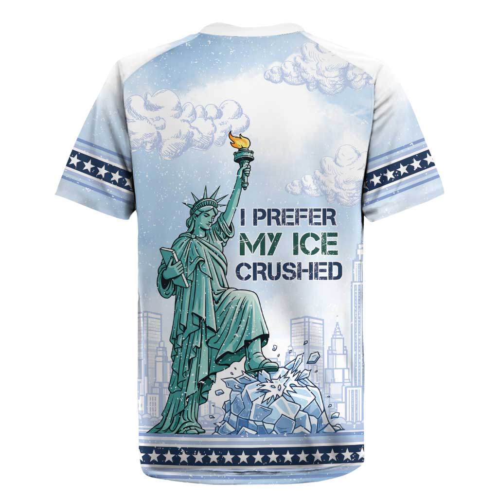 I Prefer My Ice Crushed Rugby Jersey Retro Style