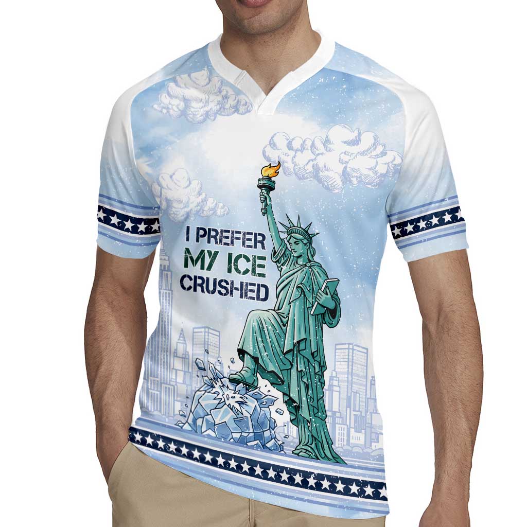 I Prefer My Ice Crushed Rugby Jersey Retro Style