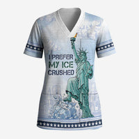 I Prefer My Ice Crushed Scrub Top Retro Style