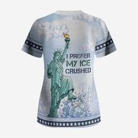 I Prefer My Ice Crushed Scrub Top Retro Style