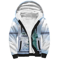 I Prefer My Ice Crushed Sherpa Hoodie Retro Style