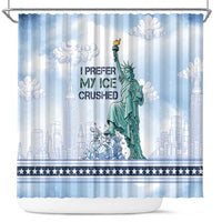 I Prefer My Ice Crushed Shower Curtain Retro Style